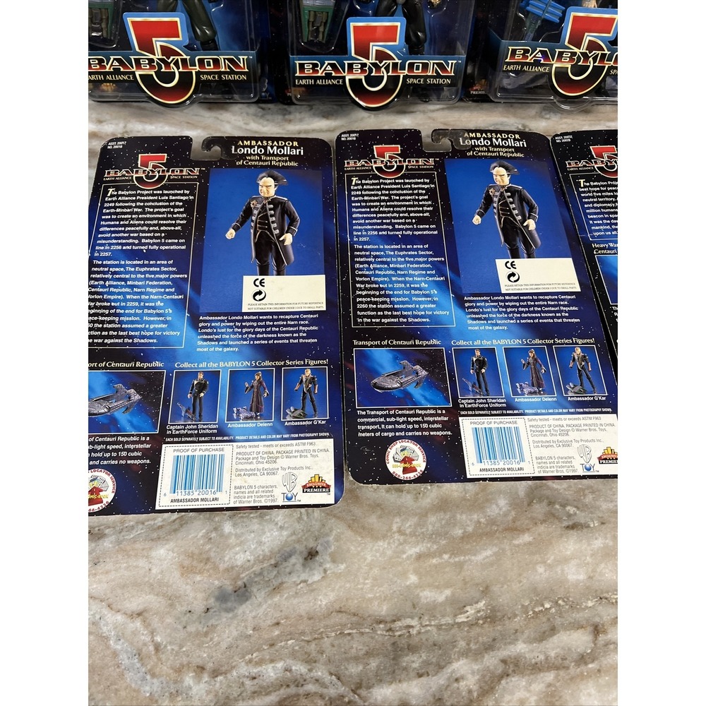 Lot of 7 Sealed Babylon 5 1997 Exclusive Premiere Action Figures- New In Box! - Picture 6 of 10
